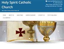 Tablet Screenshot of holyspiritcatholicchurch.com